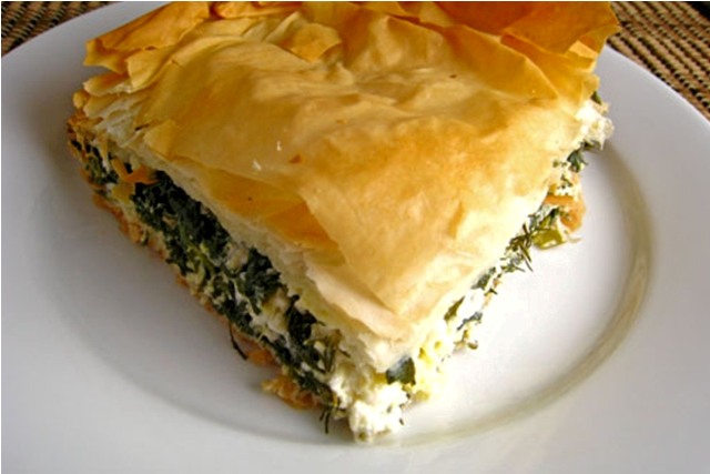 Greek food: Spanakopita pie